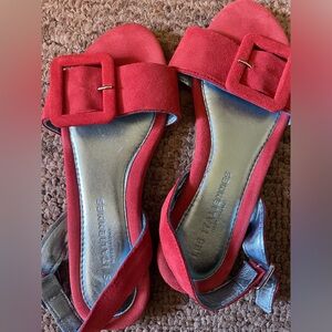 Pink suede sandals — Less Italiennes - size 38